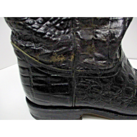 Rogers boots Western Cowboy Black Exotic print boot - size 10 - Picture 5 of 13